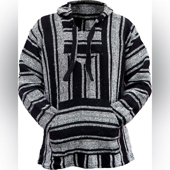 Baja Mexican Sweater Poncho Size Approximately SM - Picture 1 of 8